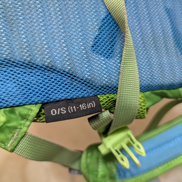 Osprey Moki Backpack Kids O/S Green Blue Hiking Outdoor - Picture 2 of 4
